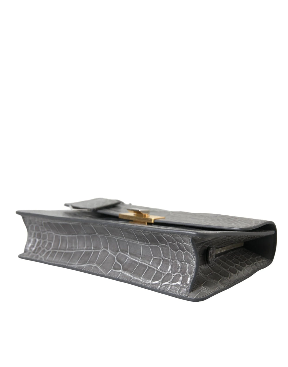 Balenciaga Gray Exotic Leather Medium Shoulder Hand Purse Bag - Shoulder Bags