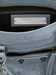Balenciaga Gray Lamb Leather Handbag