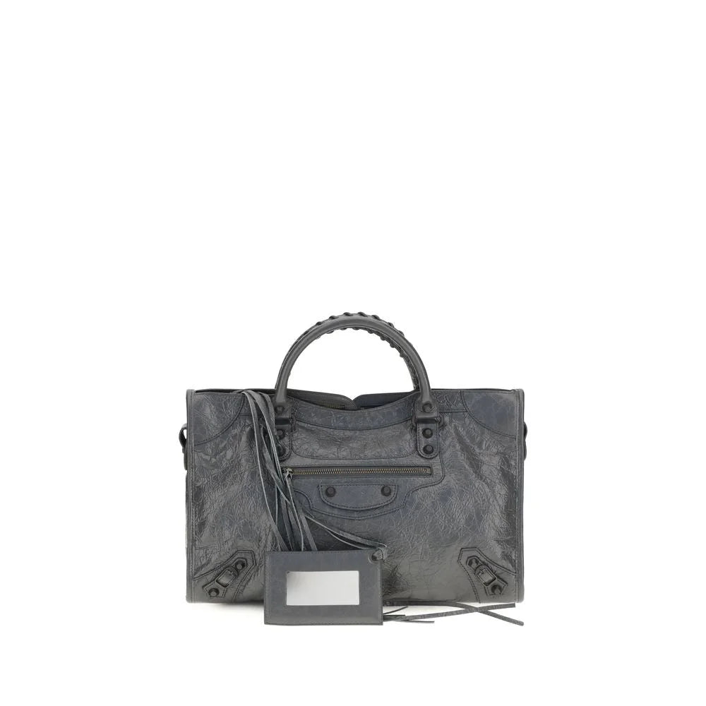 Balenciaga Gray Lamb Ovis Aries Aries Shoulder Bag