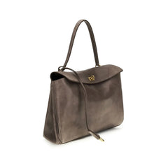 Balenciaga Gray Lamb Ovis Aries Aries Shoulder Bag