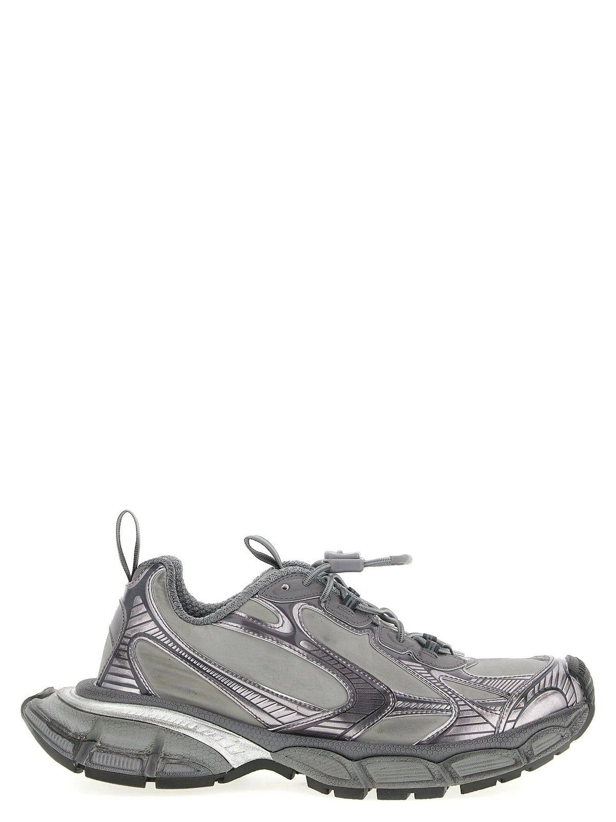 Balenciaga Gray Polyester Athletic Sneakers