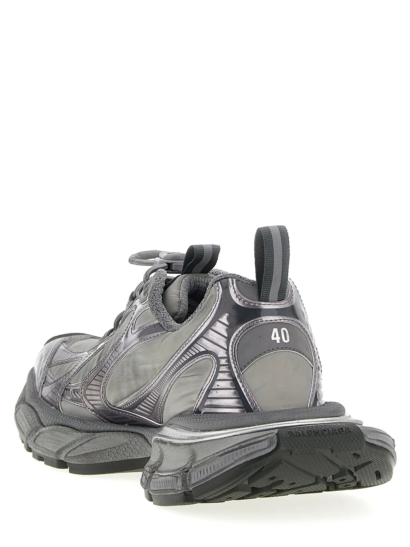 Balenciaga Gray Polyester Athletic Sneakers