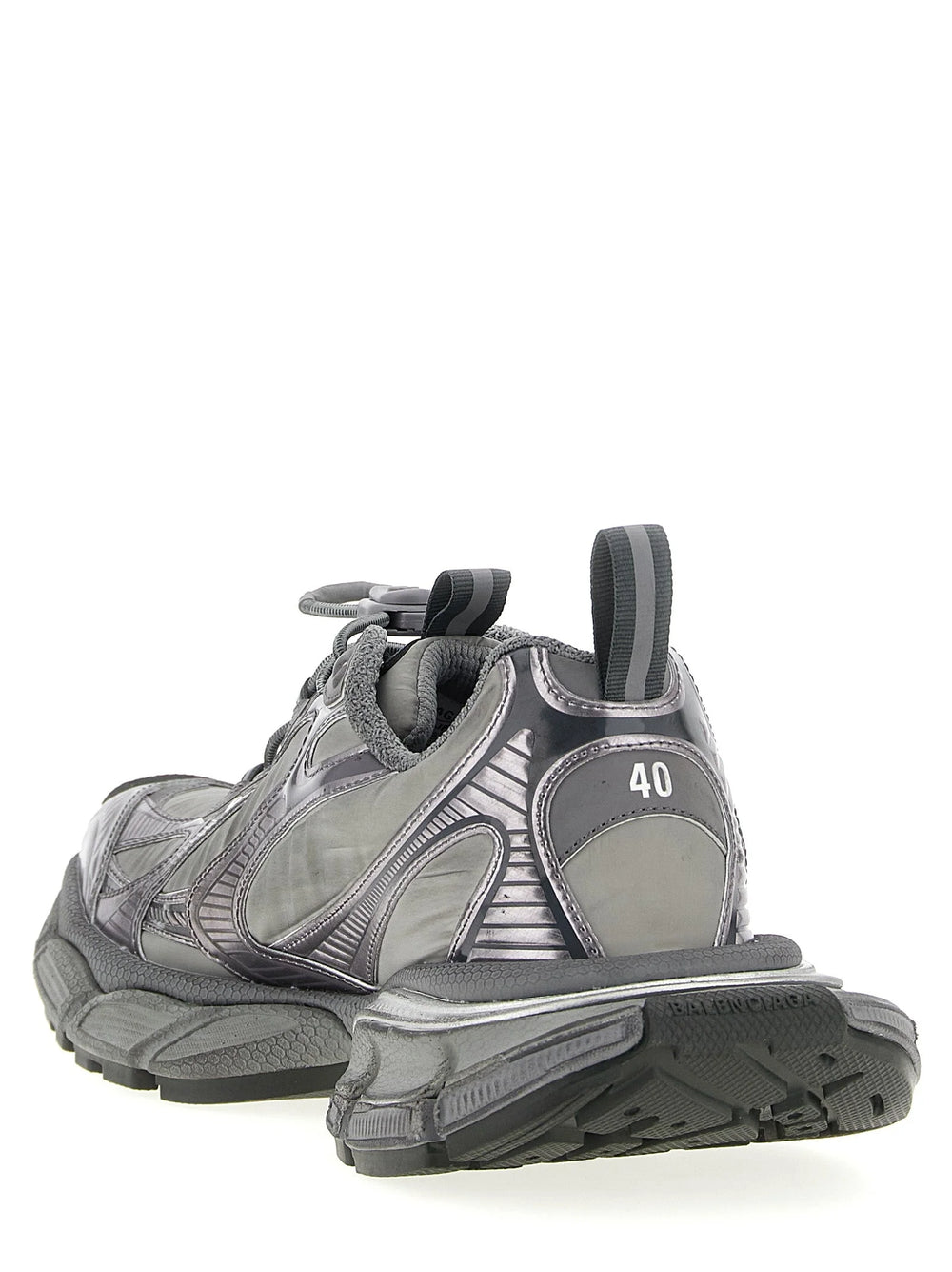 Balenciaga Gray Polyester Athletic Sneakers
