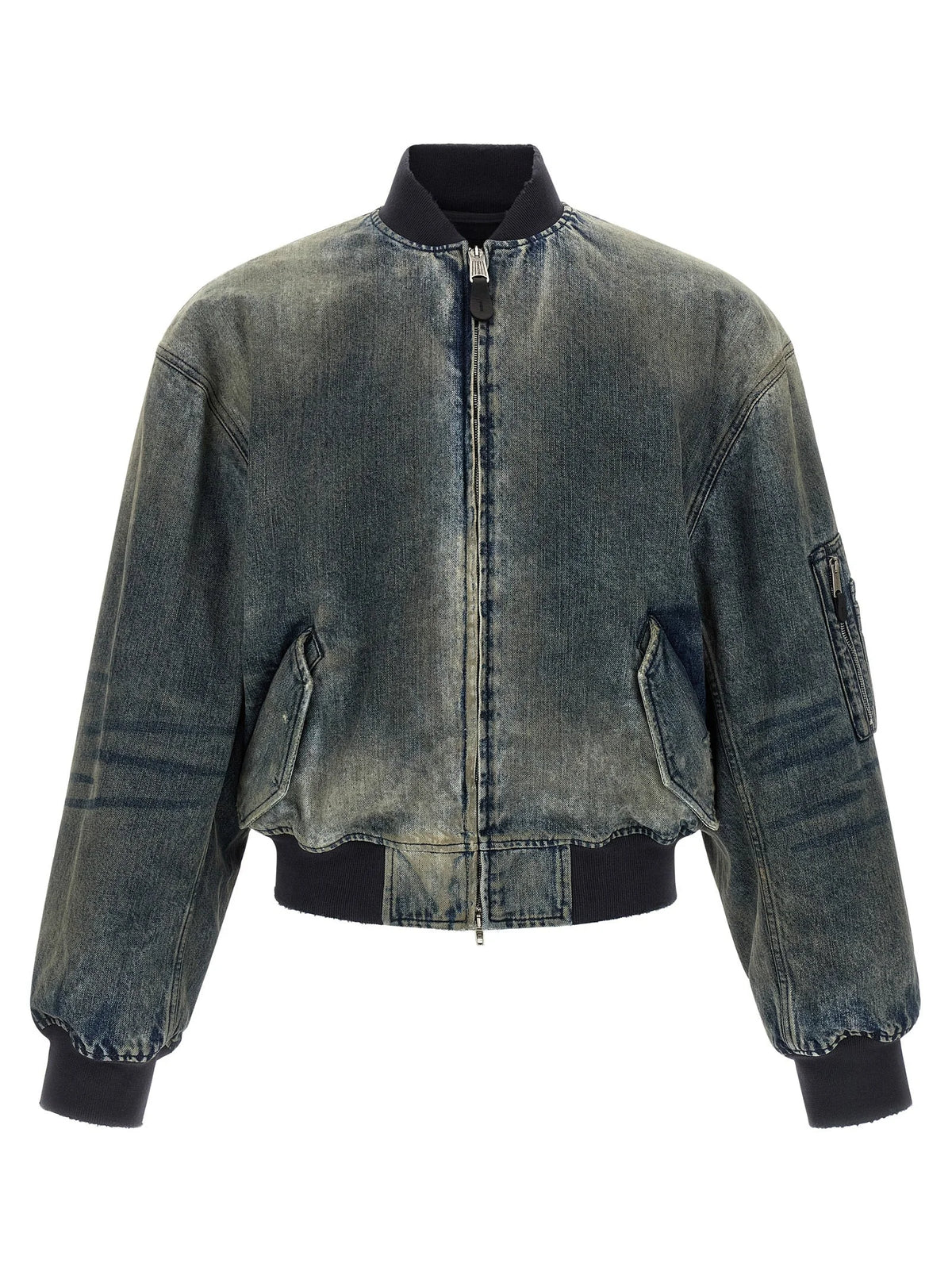 Balenciaga Gray Polyester Bomber - M
