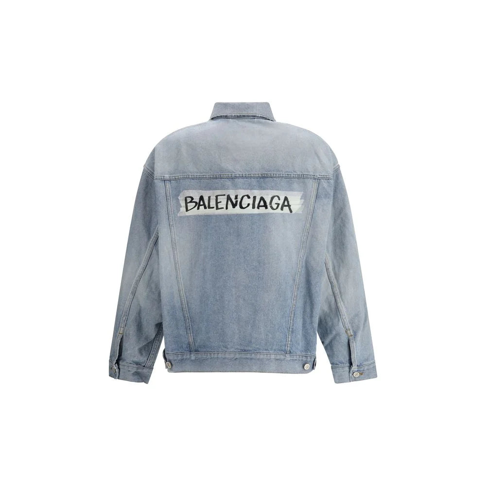 Balenciaga Light Blue Cotton Denim Jacket