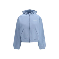 Balenciaga Light Blue Cotton Sweatshirt
