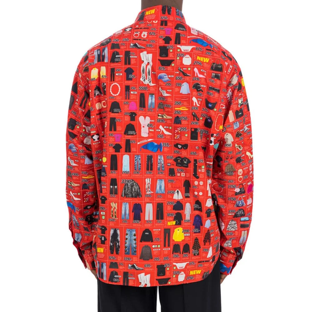 Balenciaga Multicolor Cotton Pattern Shirt - 39