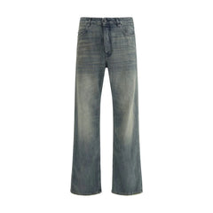 Balenciaga Relaxed fit Cotton Denim Pants - Jeans