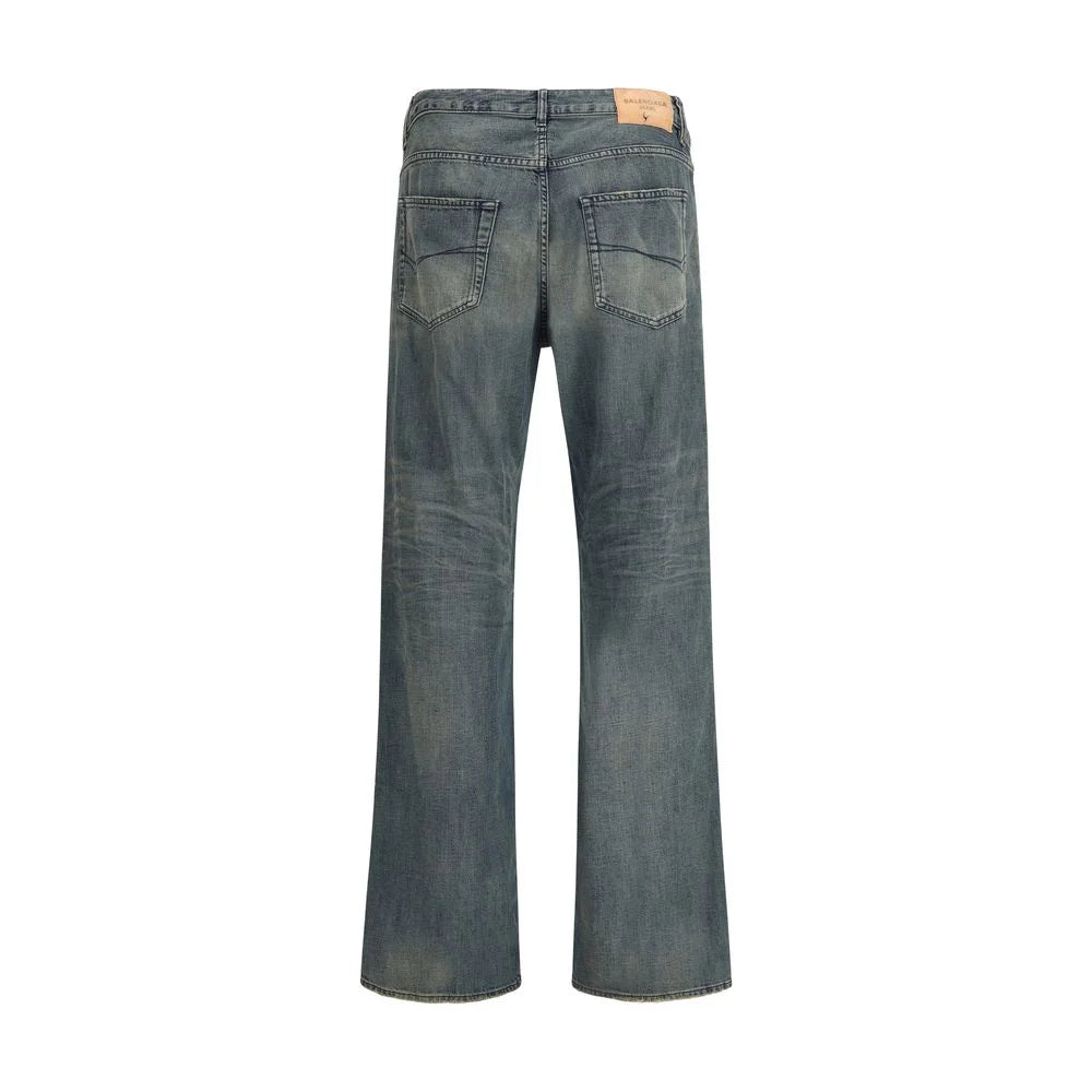Balenciaga Relaxed fit Cotton Denim Pants - Jeans