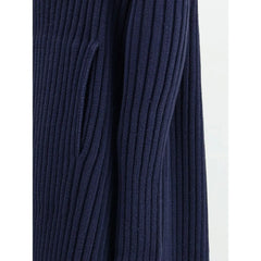 Balenciaga Ribbed Shawl-Collar Cardigan - Cardigans