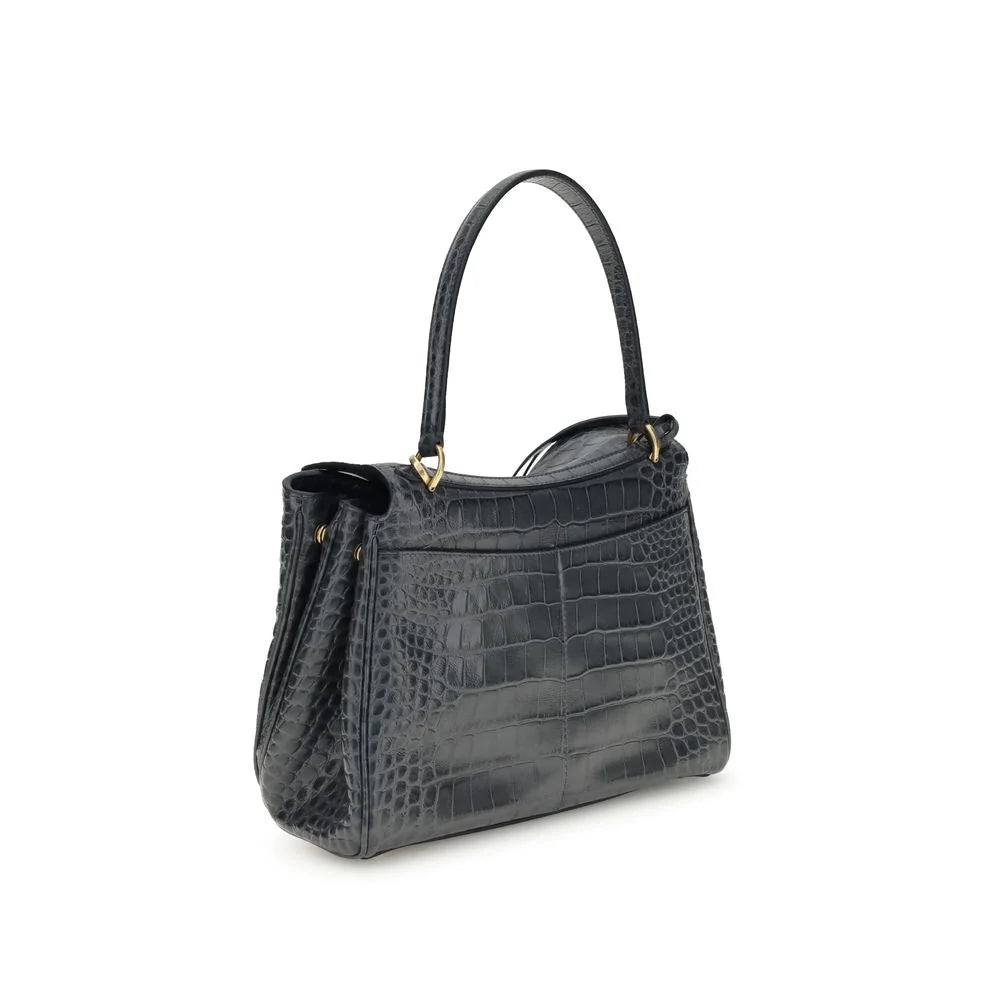 Balenciaga Rodeo Shoulder Bag in crocodile-print leather - Shoulder Bags