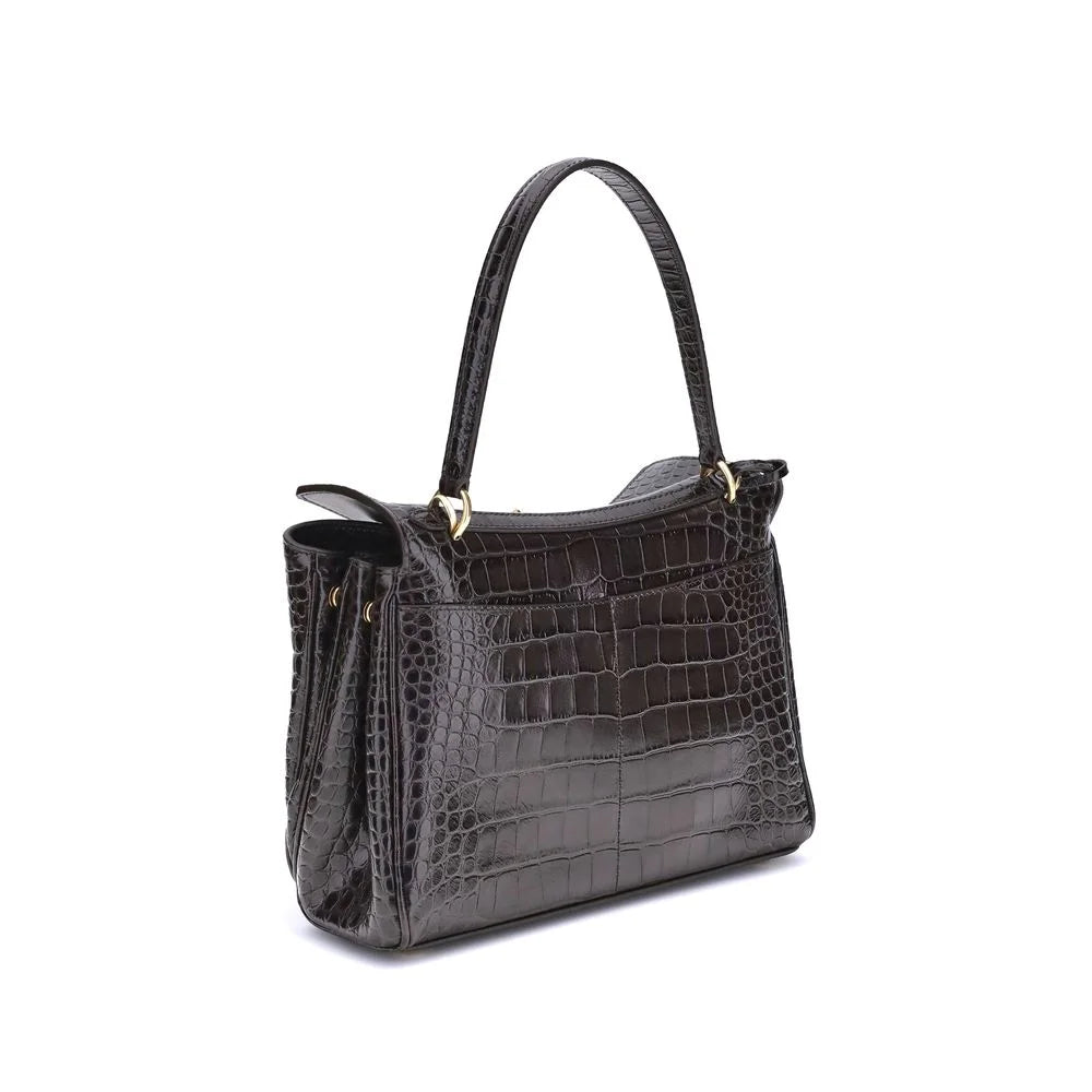 Balenciaga Rodeo Shoulder Bag in crocodile-print leather - Shoulder Bags