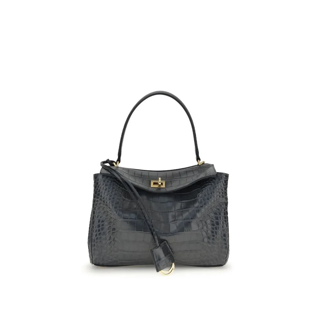 Balenciaga Rodeo Shoulder Bag in crocodile-print leather - Shoulder Bags