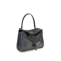 Balenciaga Rodeo Shoulder Bag in crocodile-print leather - Shoulder Bags