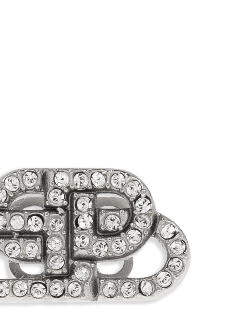 Balenciaga Silver Brass Earrings - One Size