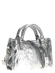 Balenciaga Silver Lamb Leather Handbag