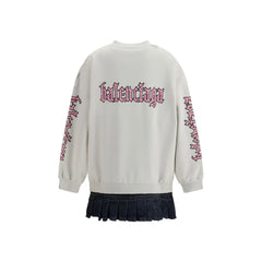 Balenciaga Sweatshirt Dress with logo - 4 - Dresses