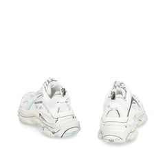 Balenciaga White Calfskin Chunky Sneakers - EU44/US11