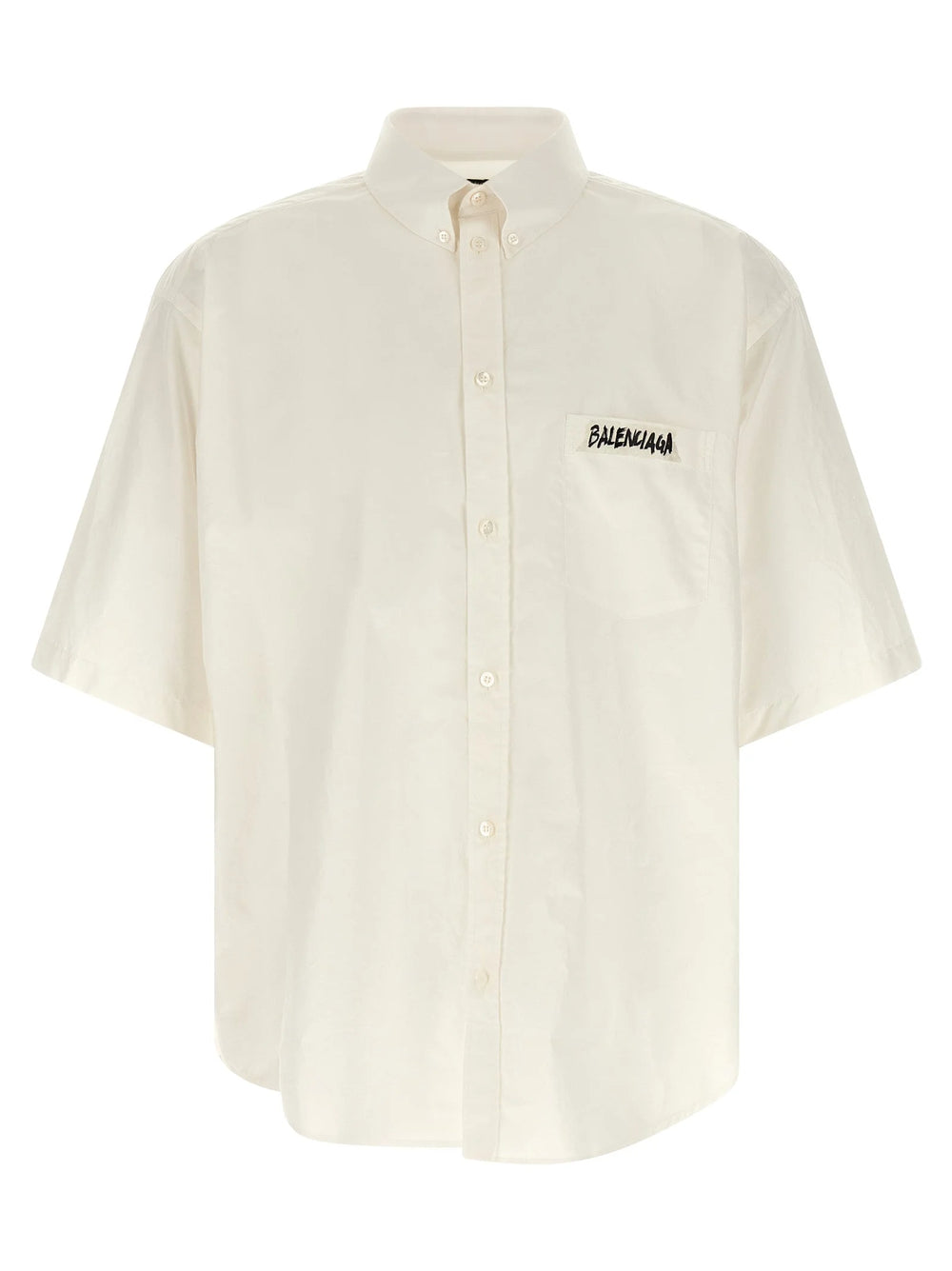 Balenciaga White Cotton Blouse