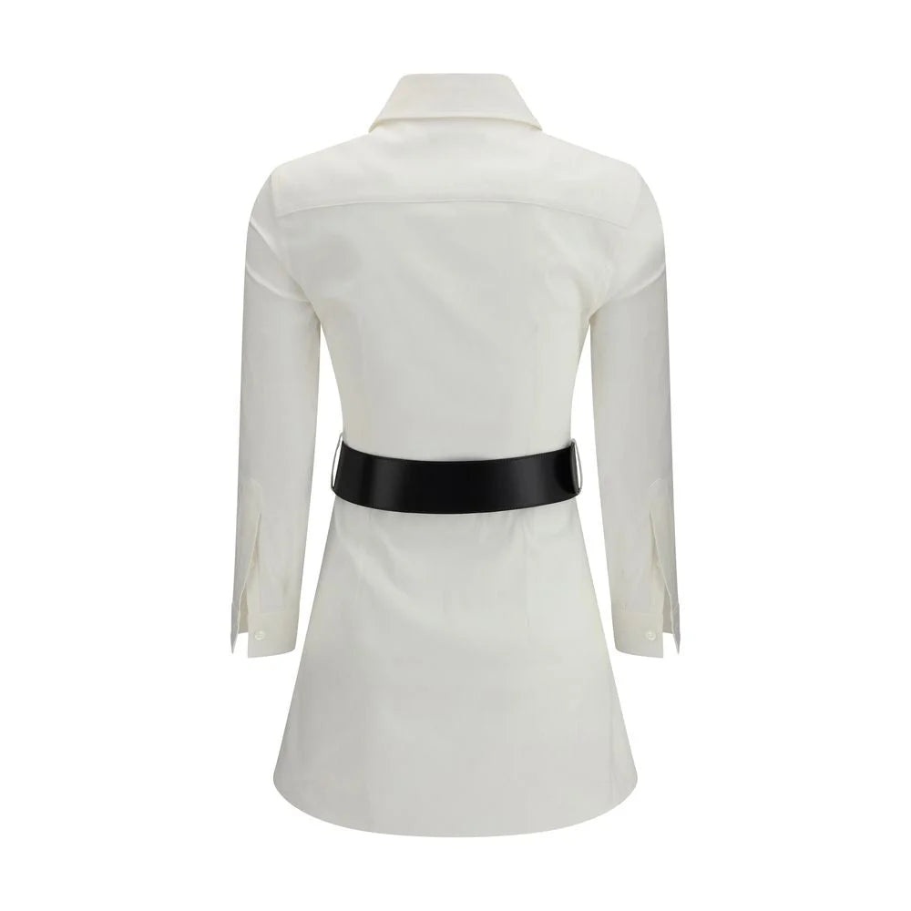 Balenciaga White Cotton Casual Dress