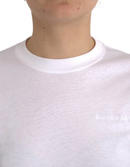 Balenciaga White Cotton Crew Neck Short Sleeves T-shirt - T-Shirts