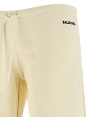 Balenciaga White Cotton Flared Pants - S