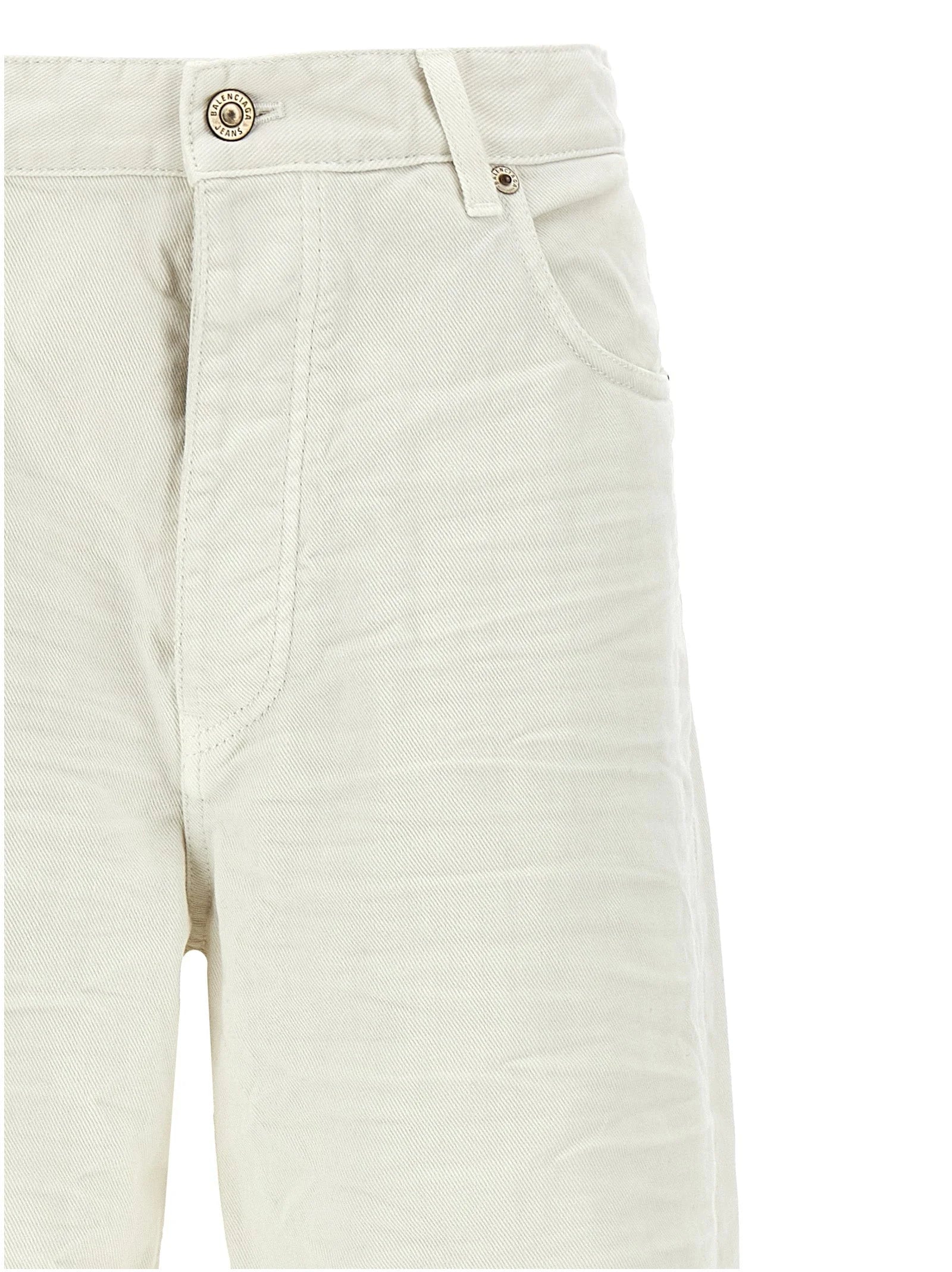 Balenciaga White Cotton Jeans Denim - XS
