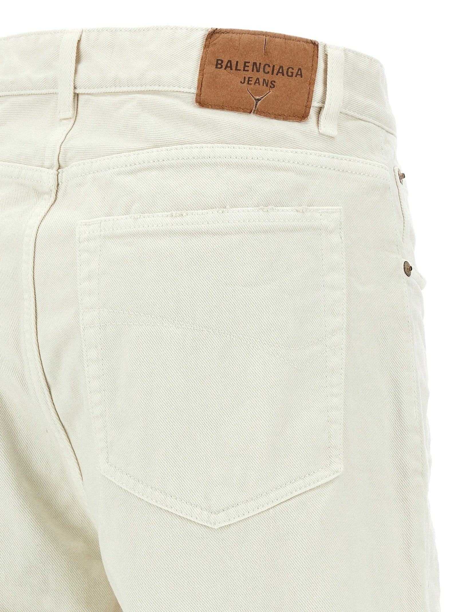 Balenciaga White Cotton Jeans Denim - XS