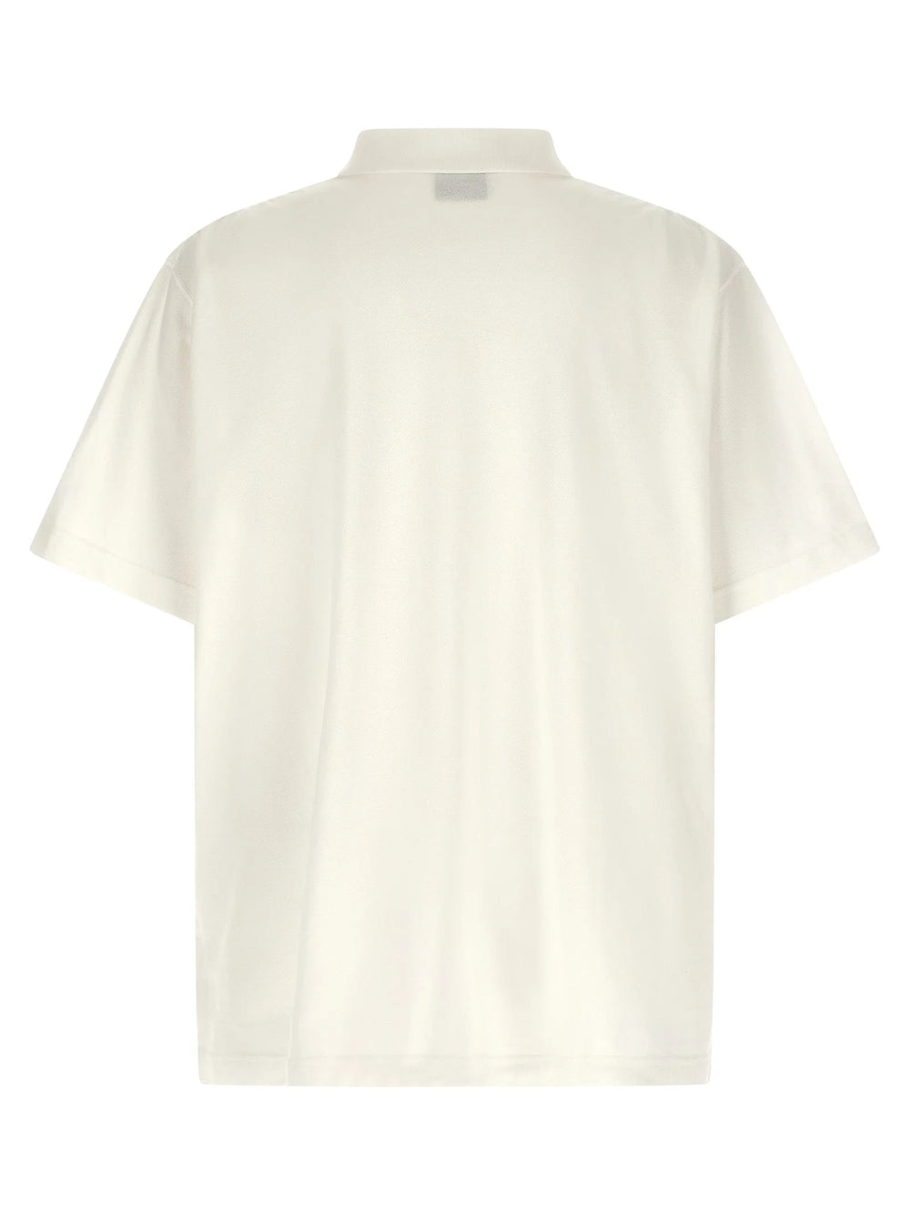 Balenciaga White Cotton Polo Shirt
