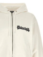 Balenciaga White Cotton Sweatshirt