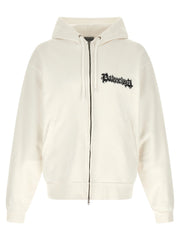 Balenciaga White Cotton Sweatshirt