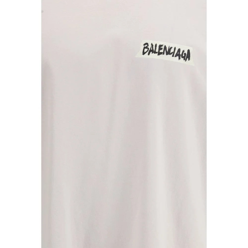 Balenciaga White Cotton T-Shirt