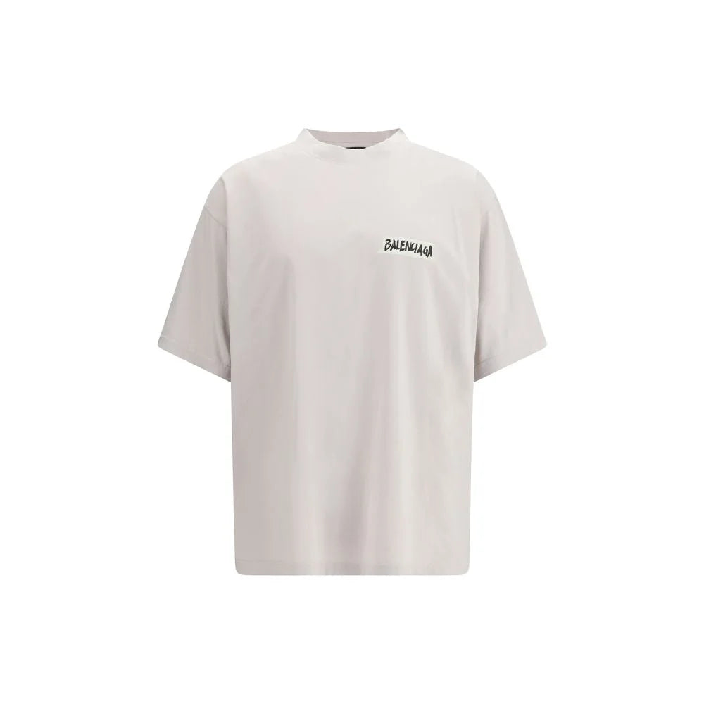 Balenciaga White Cotton T-Shirt
