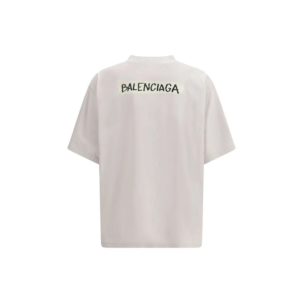 Balenciaga White Cotton T-Shirt