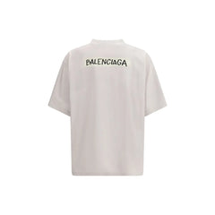 Balenciaga White Cotton T-Shirt
