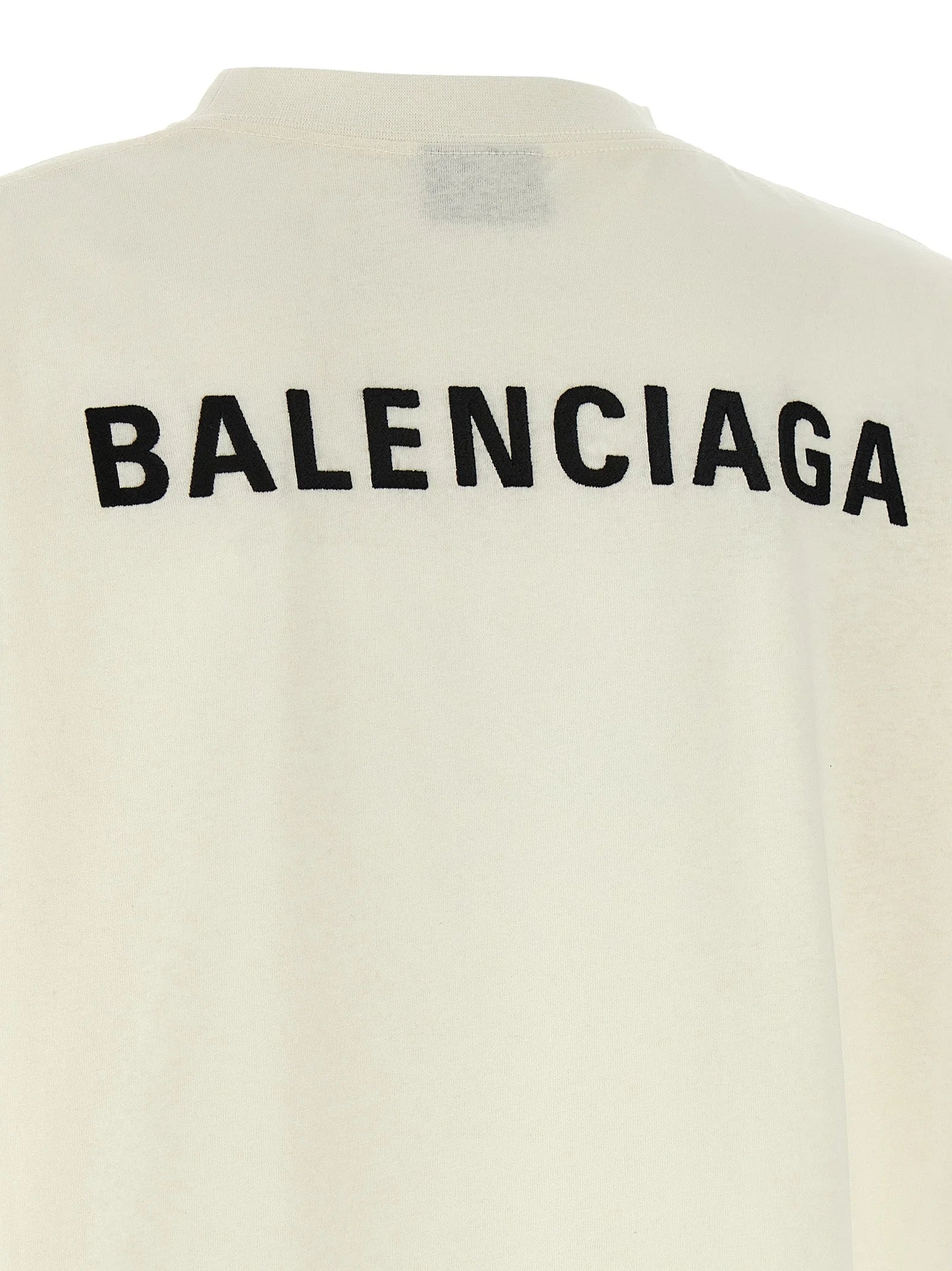 Balenciaga White Cotton T-Shirt - M