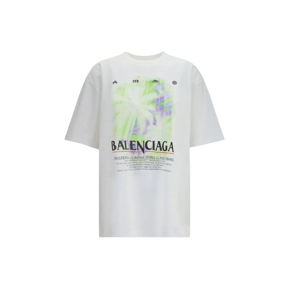 Balenciaga White Cotton T-Shirt - S