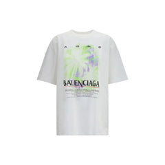 Balenciaga White Cotton T-Shirt - S