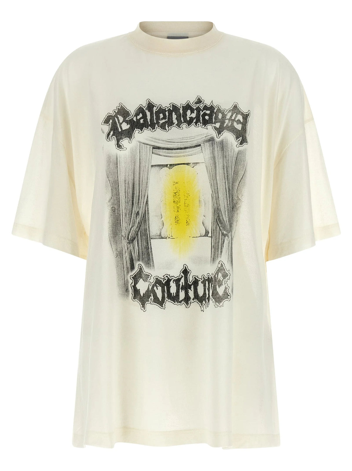 Balenciaga White Cotton T-Shirt - XS