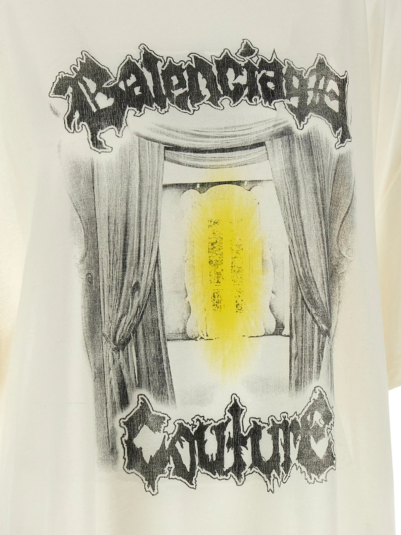 Balenciaga White Cotton T-Shirt - XS