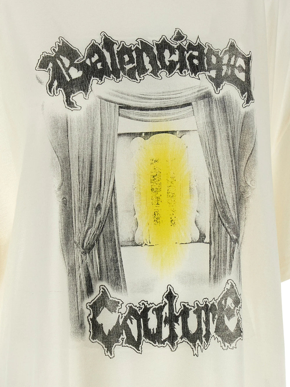 Balenciaga White Cotton T-Shirt - XS