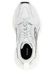 Balenciaga White Cowhide Athletic Sneakers