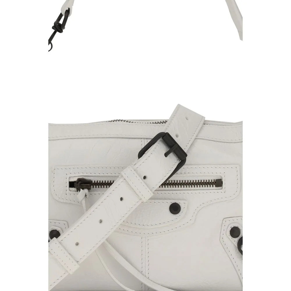 Λευκή τσάντα χεριού από αρνί Balenciaga