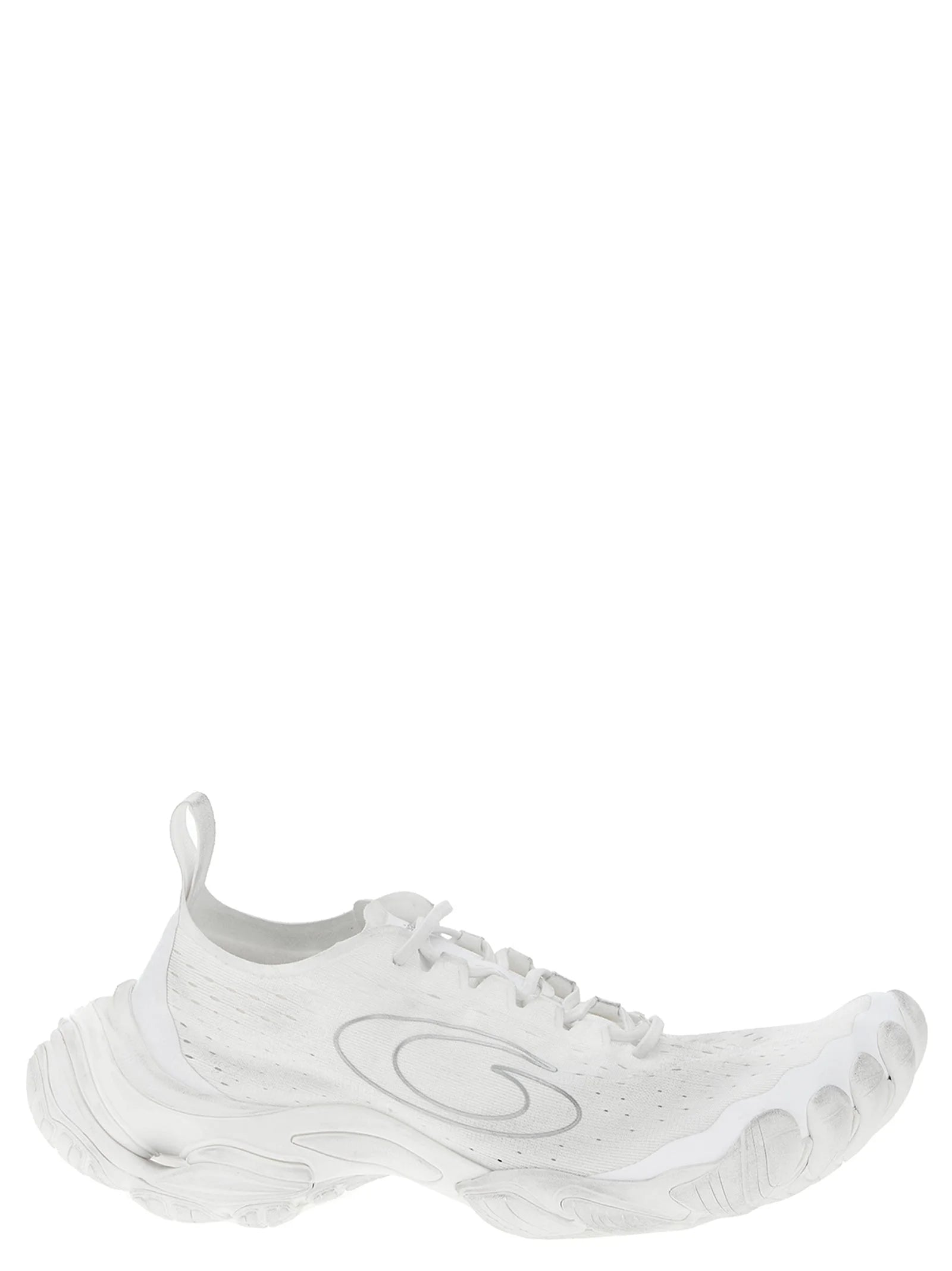 Balenciaga White Polyester Athletic Sneakers - EU 41 | US 8