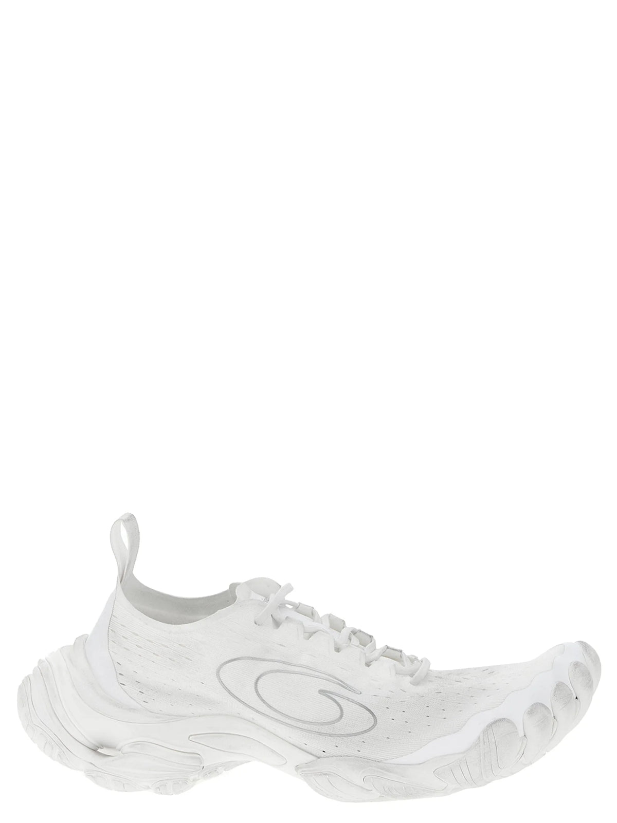 Balenciaga White Polyester Athletic Sneakers - EU 41 | US 8