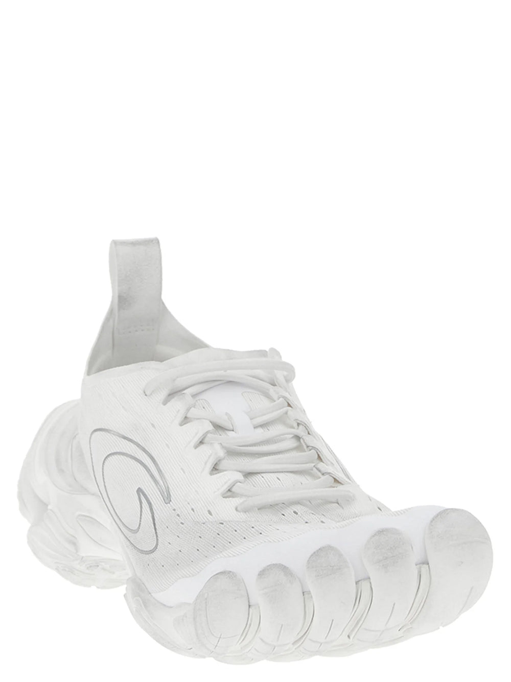 Balenciaga White Polyester Athletic Sneakers - EU 41 | US 8