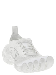 Balenciaga White Polyester Athletic Sneakers - EU 41 | US 8