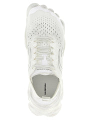 Balenciaga White Polyester Athletic Sneakers - EU 41 | US 8