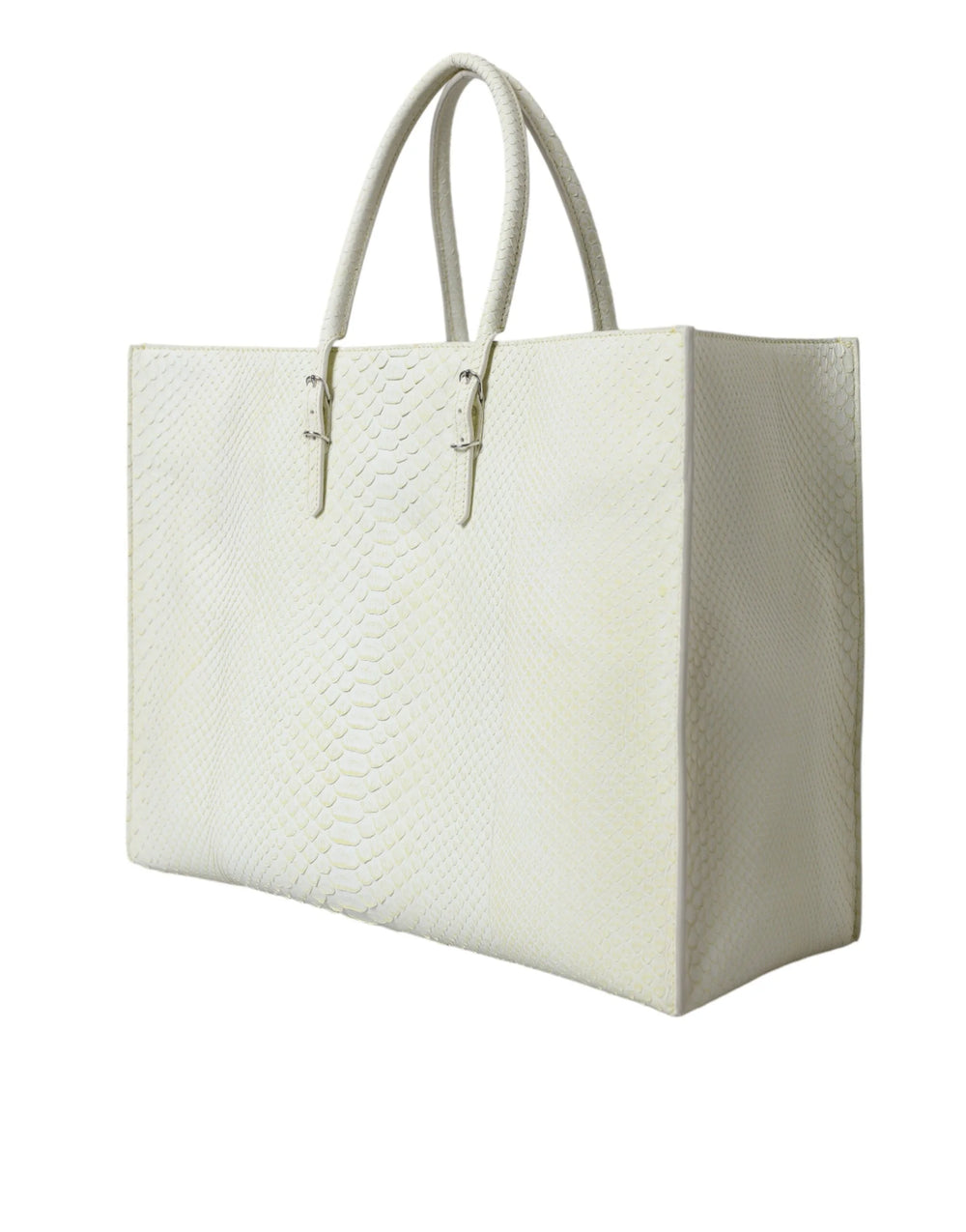Balenciaga White Yellow Exotic Skin Leather Shopping Tote PAPIER Bag - Shopper Bags