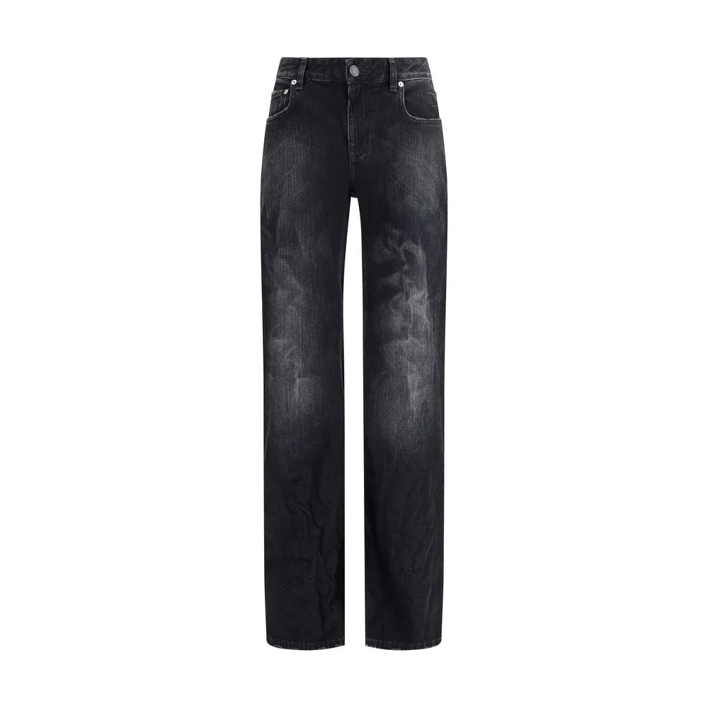 Balenciaga Wide-leg Cotton Jeans - Jeans